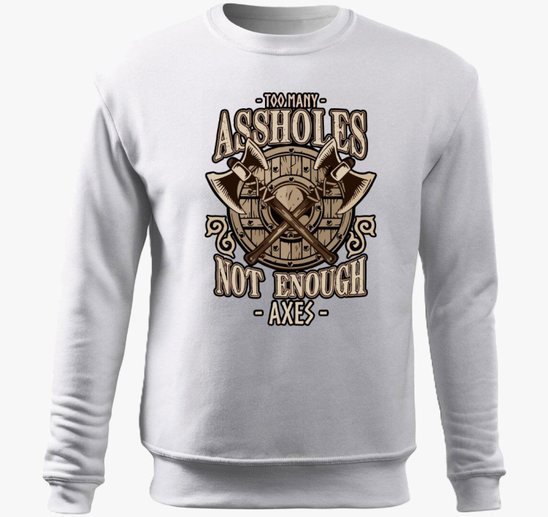 Too many assholes belebújós pulóver