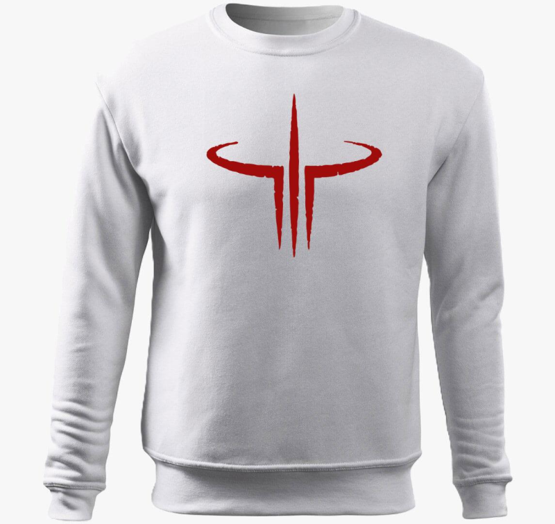 Quake 3 logo belebújós pulóver