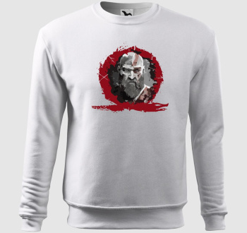 God of war kratos face belebújós pulóver