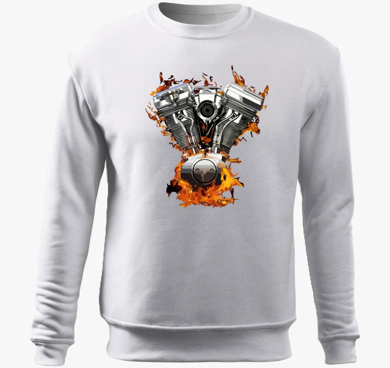 Flamming V motor belebújós pulóver