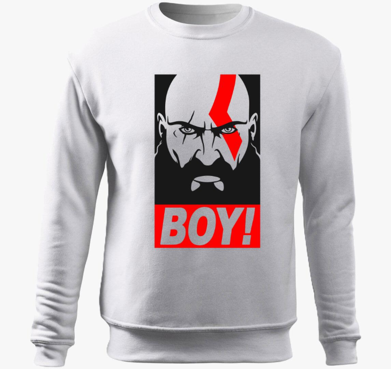 God of war BOY feliratú belebújós pulóver