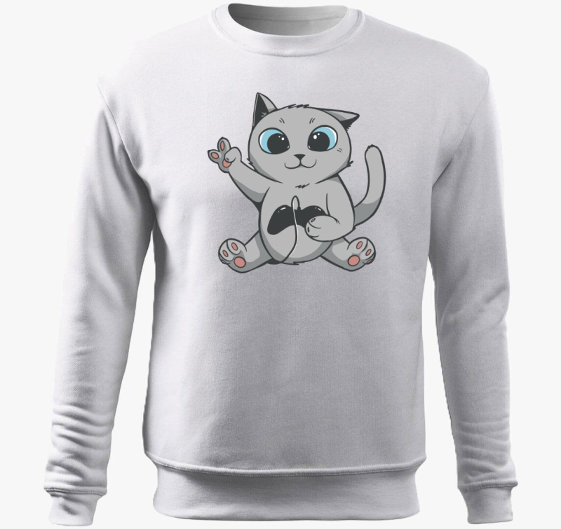 Gamer macsek belebújós pulóver