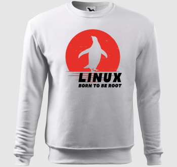 Linux born to be root belebújós pulóver