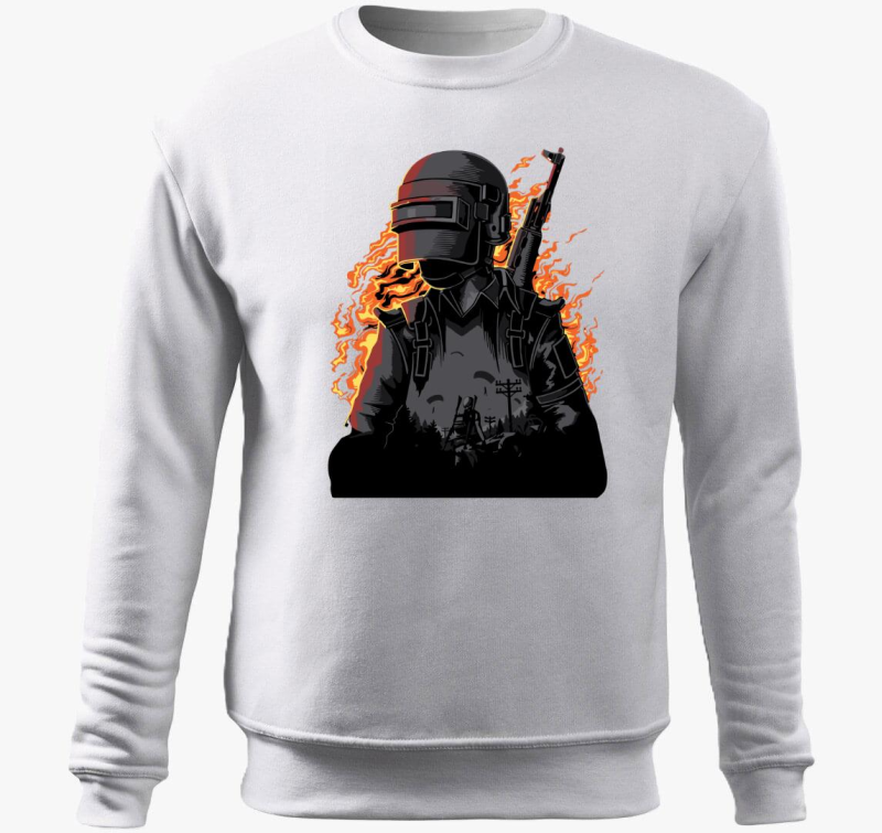 Pubg character fire belebújós pulóver