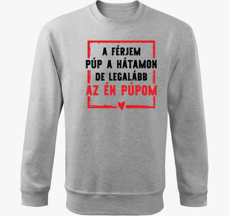 A férjem púp a hátamon de az én púpom páros belebújós pulóver