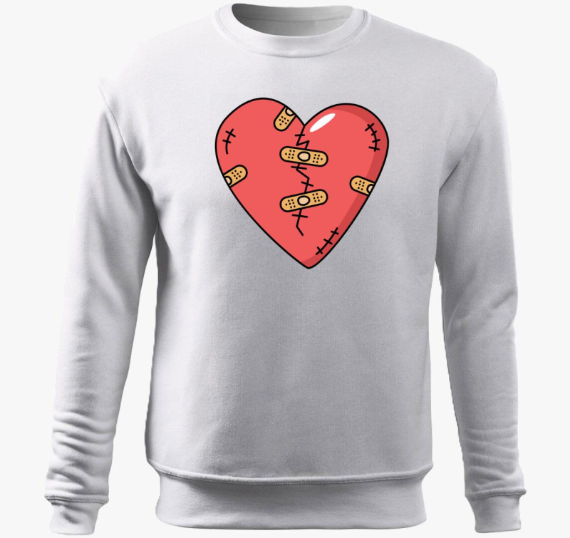 Meggyógyult szív  belebújós pulóver
