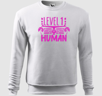 Level 1 Human pink belebújós pulóver