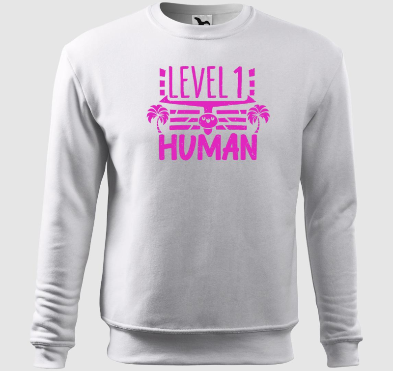 Level 1 Human pink belebújós pulóver