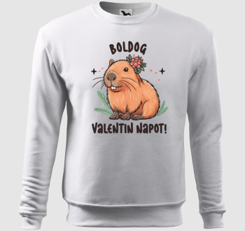 Capybara valentin belebújós pulóver