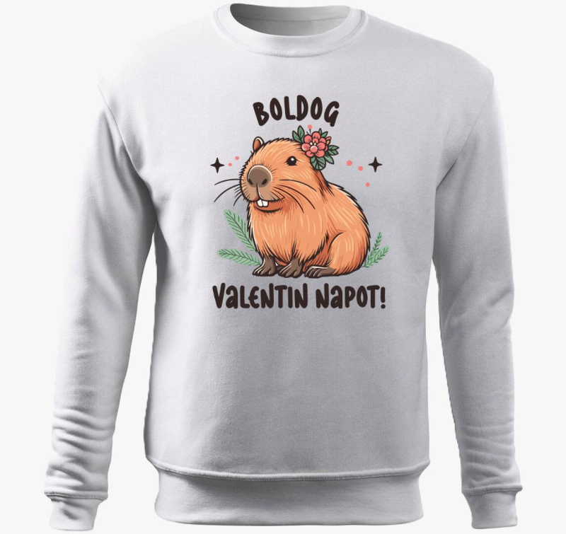 Capybara valentin belebújós pulóver
