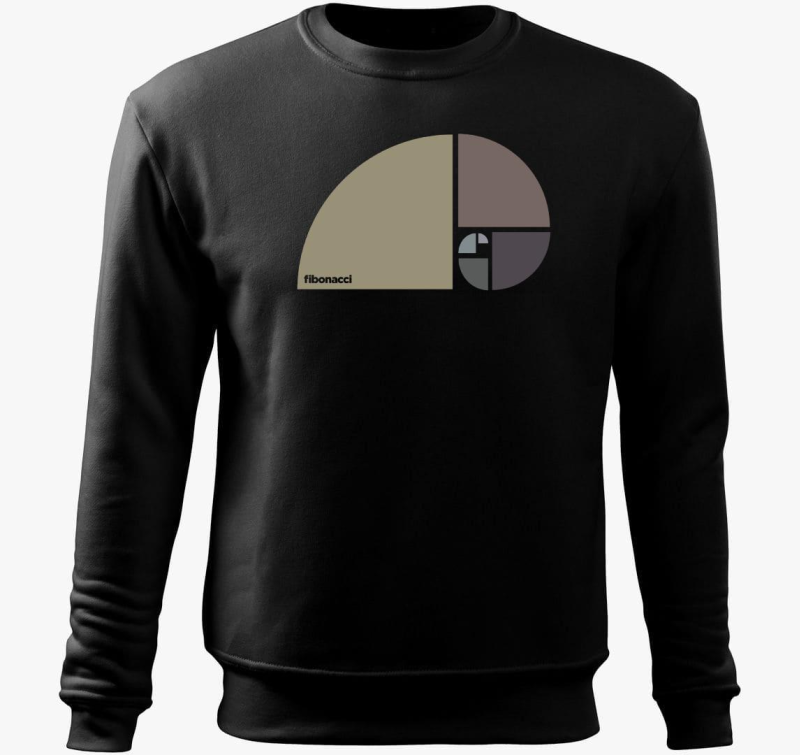 Fibonacci aranymetszés design belebújós pulóver