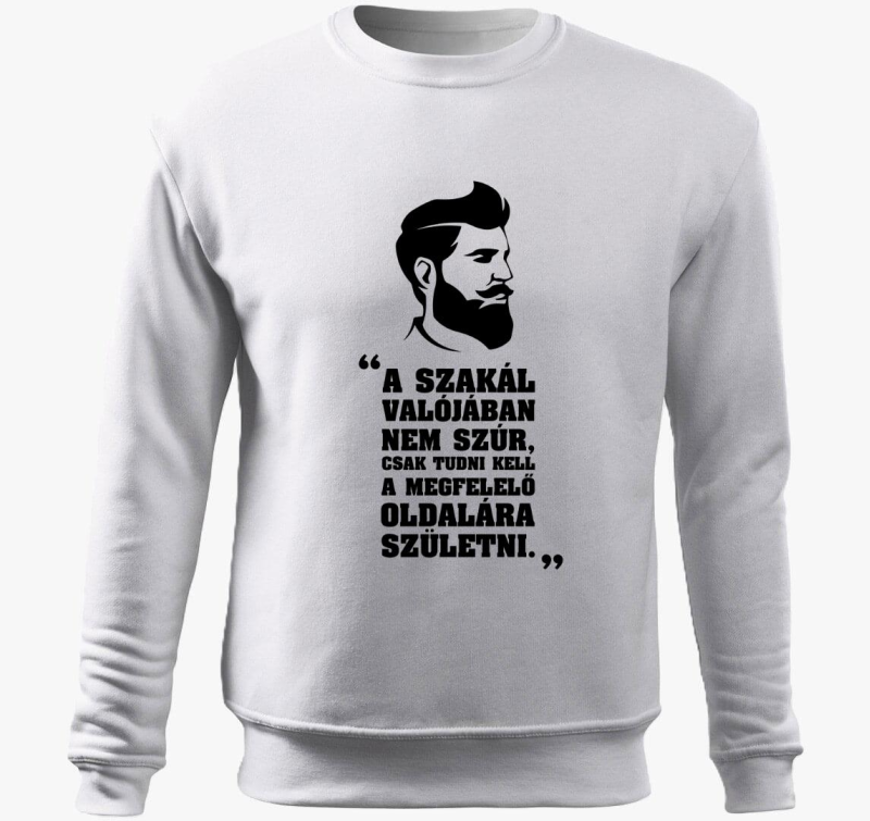 A szakáll nem szúr vicces belebújós pulóver