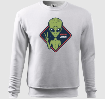 Ufo Alien békével jöttem divat belebújós pulóver
