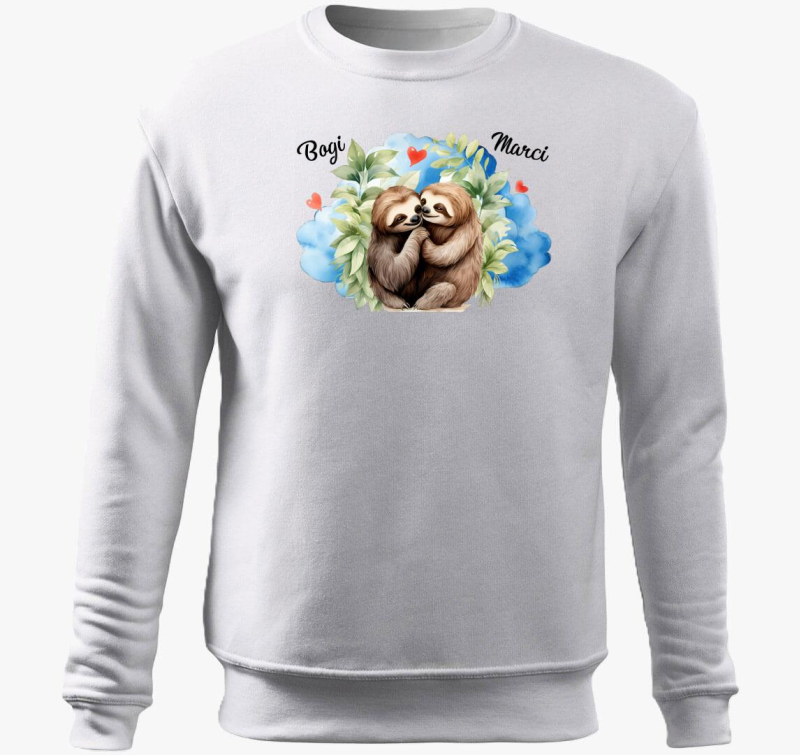 Összebújós szerelmes Lajhárok belebújós pulóver