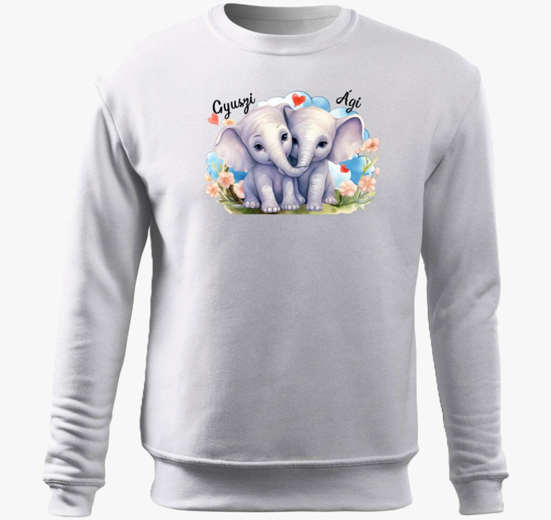 Összebújós szerelmes Elefántok belebújós pulóver