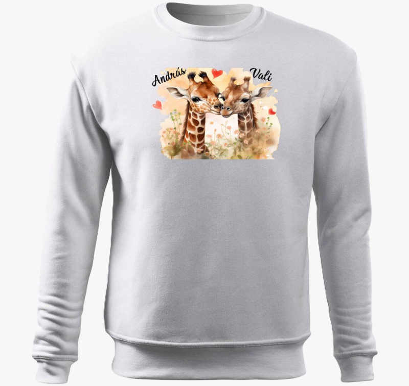 Összebújós szerelmes Zsiráf belebújós pulóver