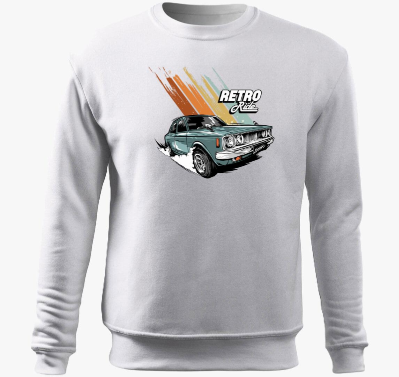 Retro Ride Autós design belebújós pulóver