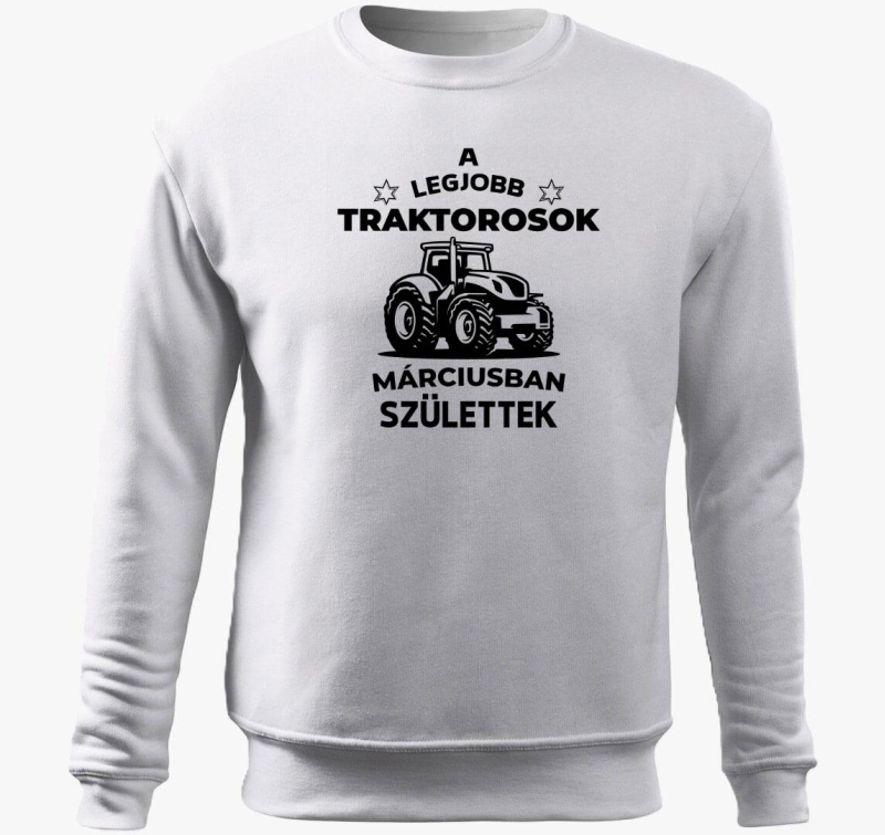 A legjobb traktorosok márciusban születtek belebújós pulóver