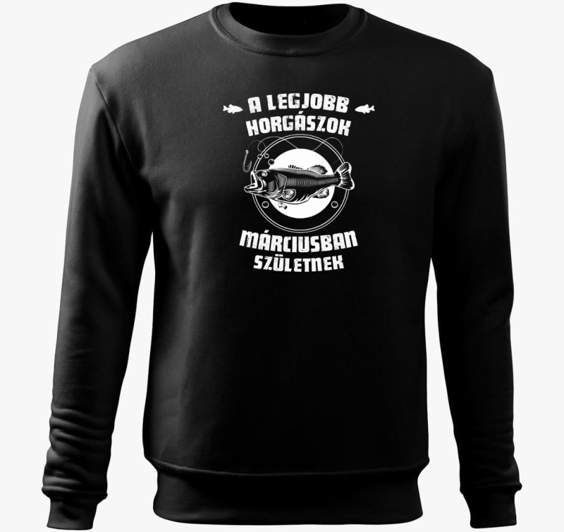 A legjobb horgászok márciusban születnek horgász belebújós pulóver