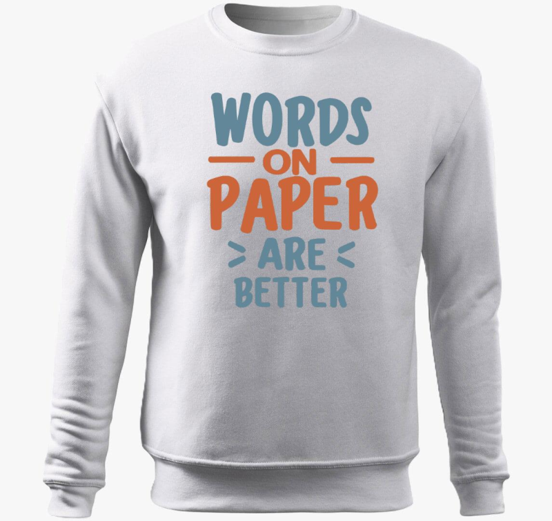 Paper books belebújós pulóver