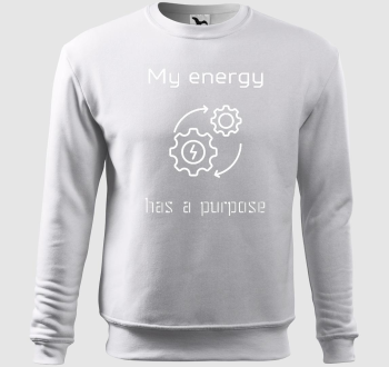 My energy has a purpose belebújós pulóver 