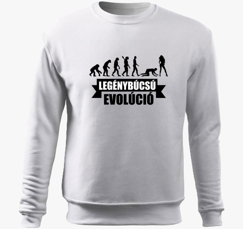 Legénybúcsú evolúció belebújós pulóver