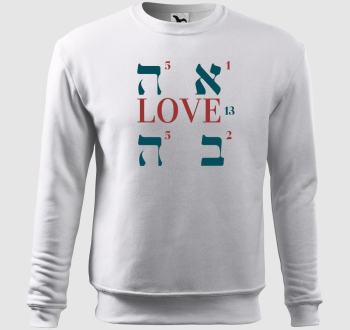 Ahava Love számértékes belebújós pulóver