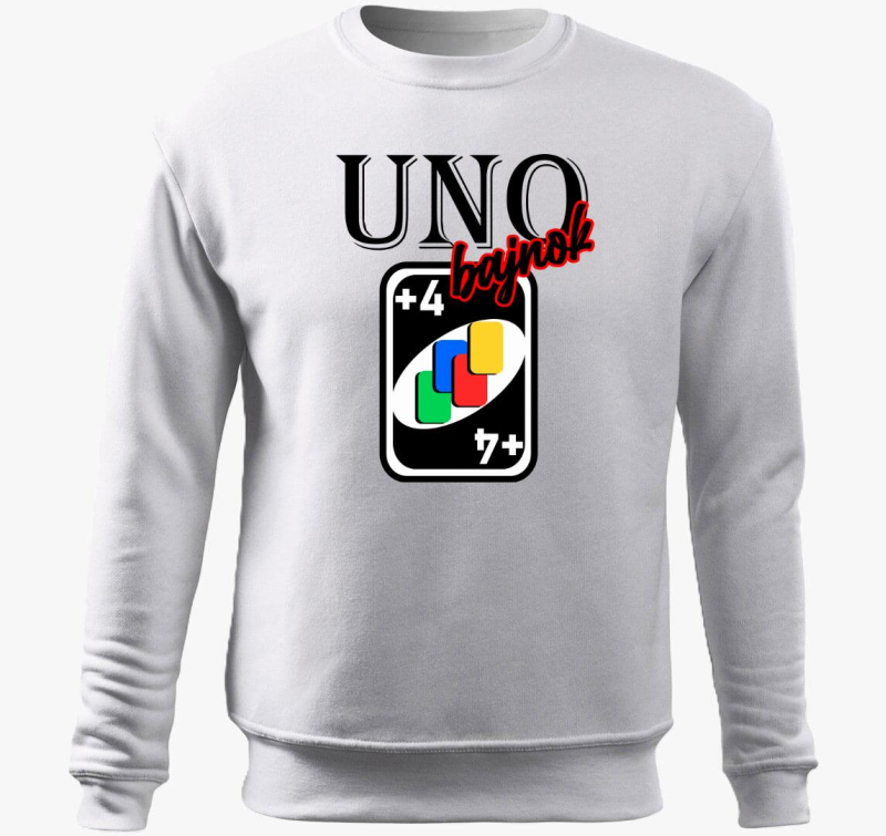 UNO fanatikusoknak belebújós pulóver