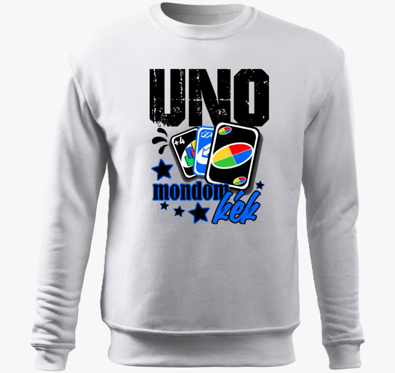 UNO mintás belebújós pulóver