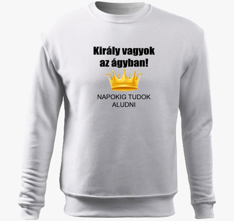 Király vagyok az ágyban! belebújós pulóver