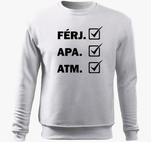 Apa Férj ATM belebújós pulóver...