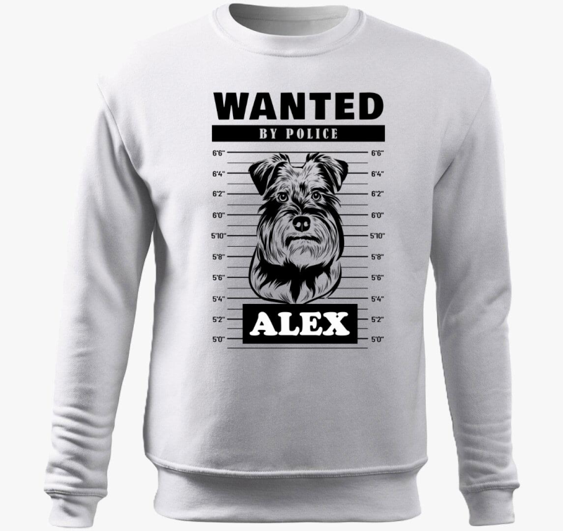 Schnauzer wanted belebújós pulóver