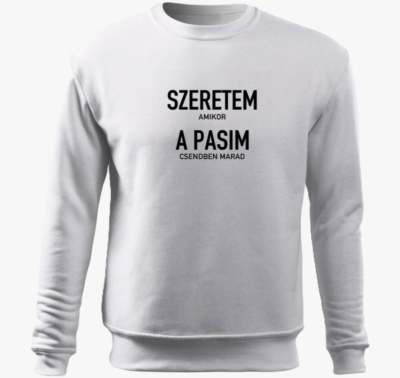 Szeretem amikor a pasim csendben marad belebújós pulóver