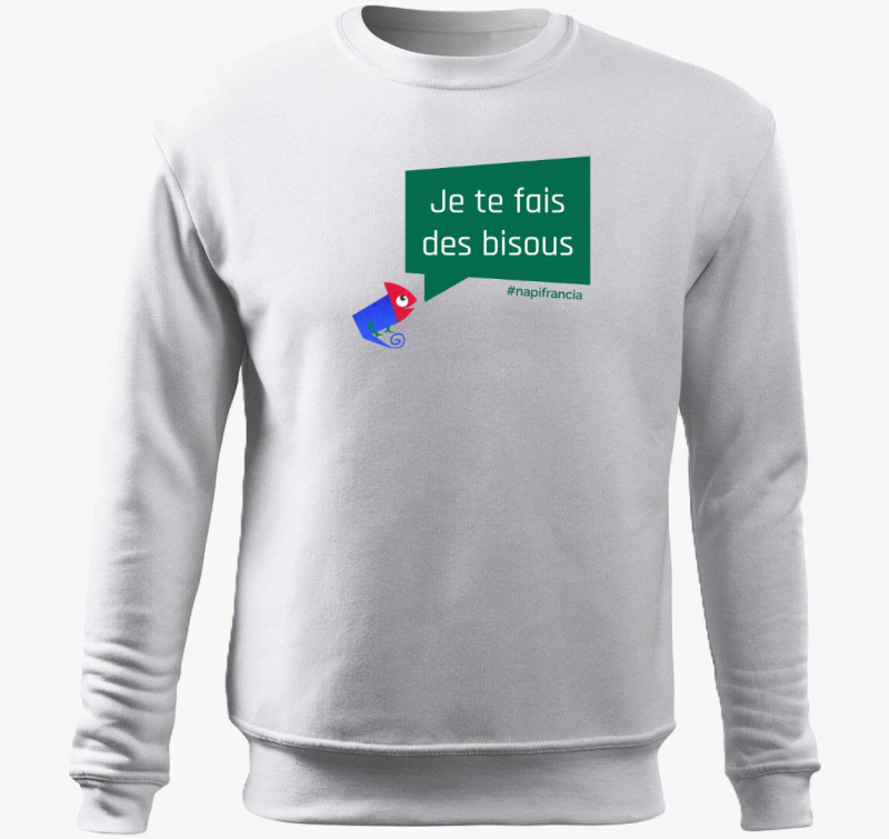 Puszillak! színes feliratú belebújós pulóver