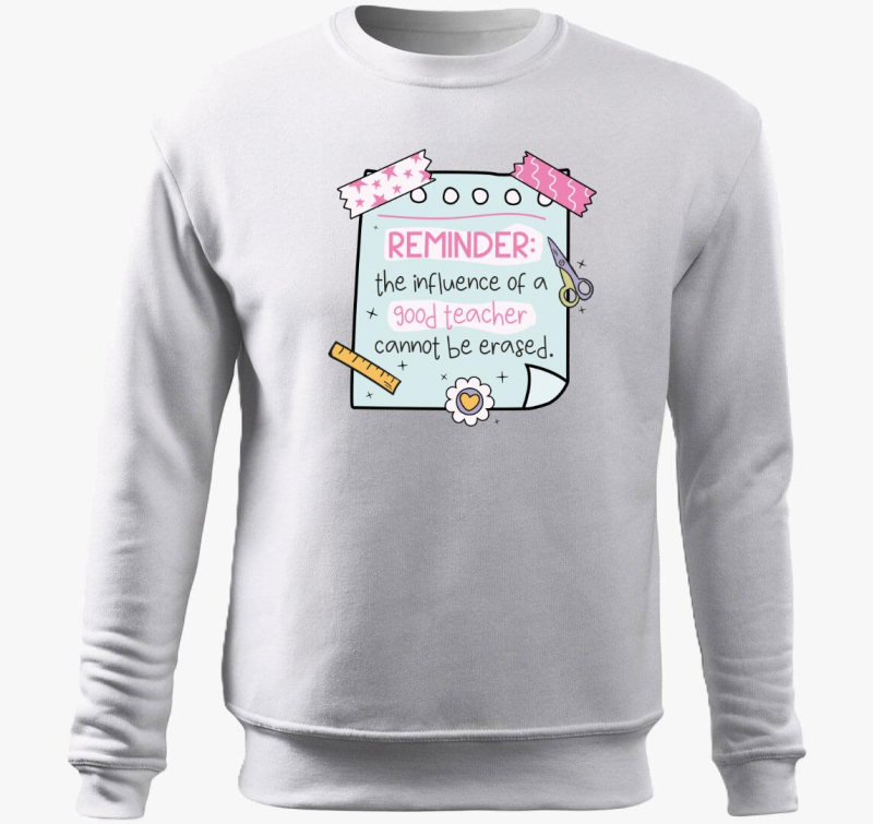 Teacher reminder influence belebújós pulóver
