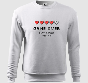Game over akarsz újra játszani belebújós pulóver