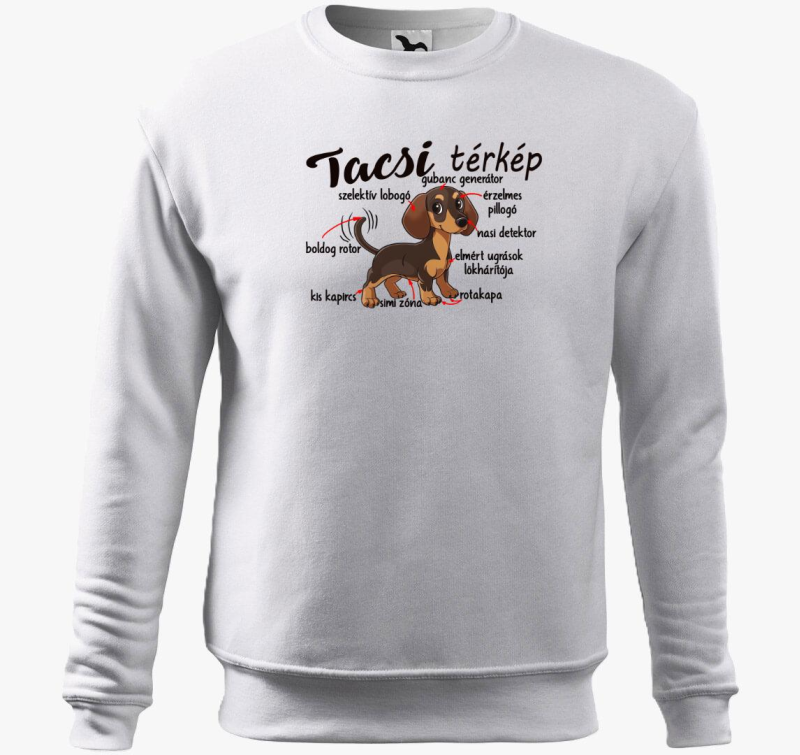 Tacsi részei, tacsi térkép belebújós pulóver