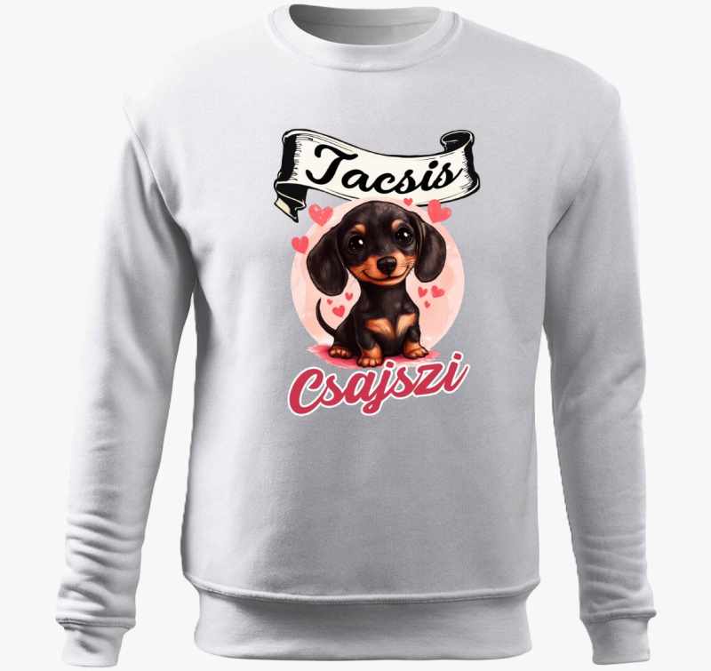 Tacsis Csajszi fekete tacsi belebújós pulóver