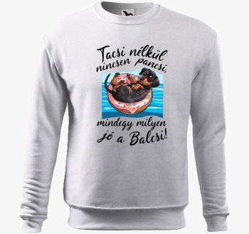 Tacsi nélkül nincsen pancsi fekete tacsi belebújós pulóver