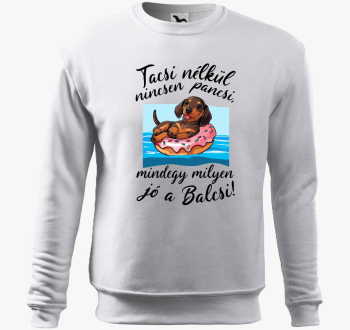 Tacsi nélkül nincsen pancsi barna tacsi belebújós pulóver