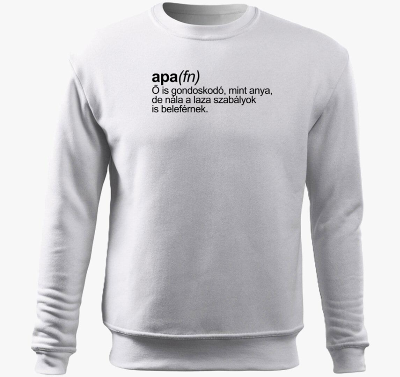 Apa mint főnév belebújós pulóver