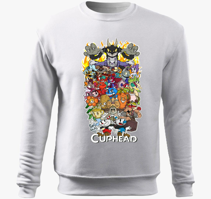 Cuphead karakterek belebújós pulóver