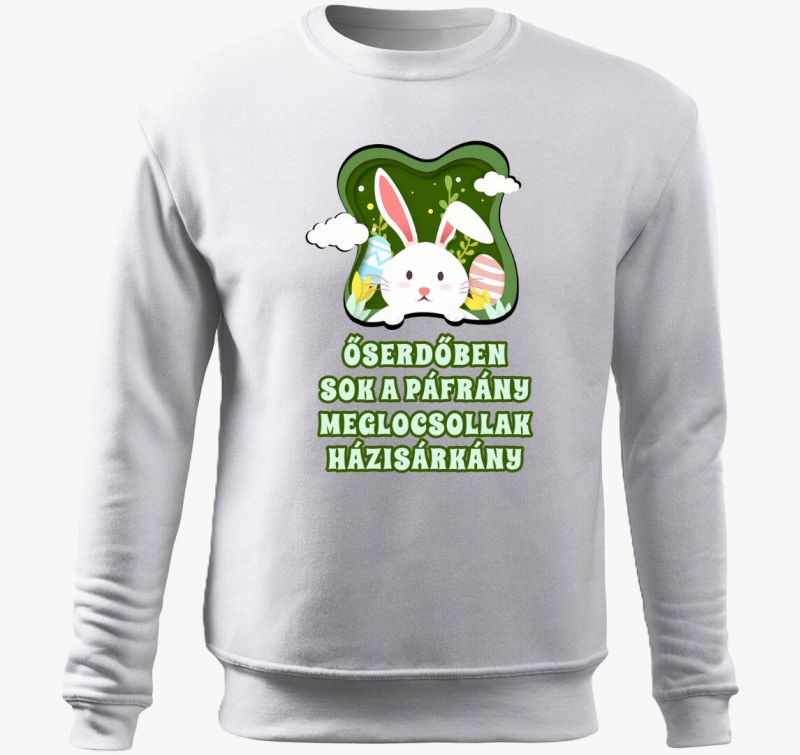 Locsolkodó verses belebújós pulóver