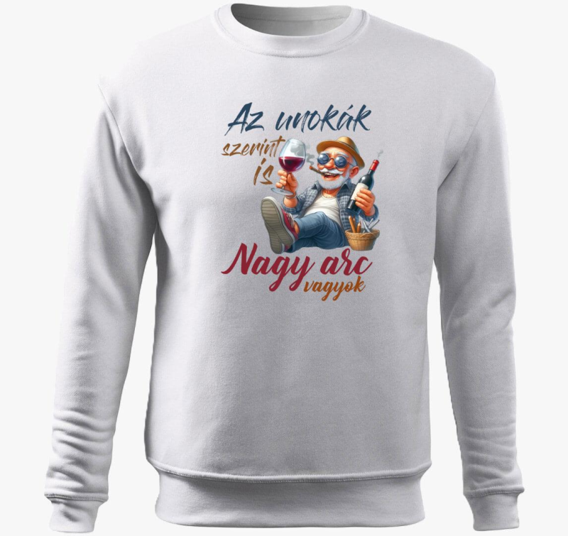 Nagy arc vagyok belebújós pulóver