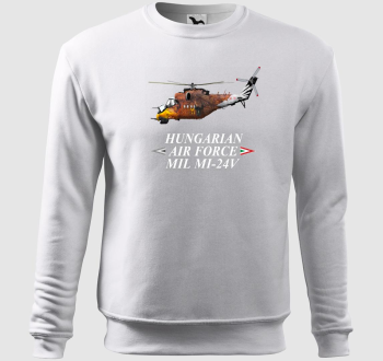 Mi-24V karikatúra fehér felirattal belebújós pulóver