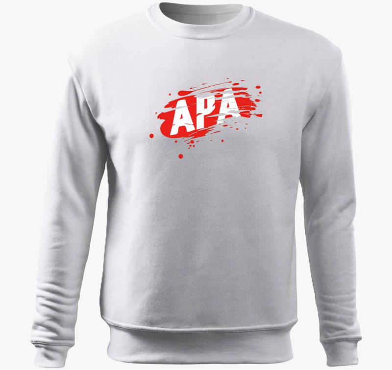 Apa festékes belebújós pulóver