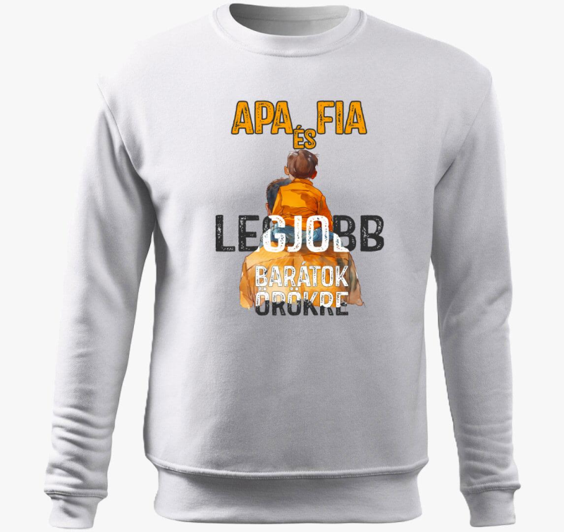 Apa és fia art belebújós pulóver