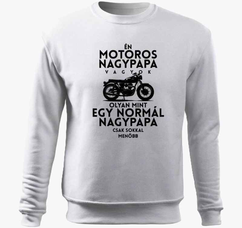 Motoros Nagypapa Vagyok belebújós pulóver