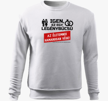 Az életemnek hamarosan vége! belebújós pulóver