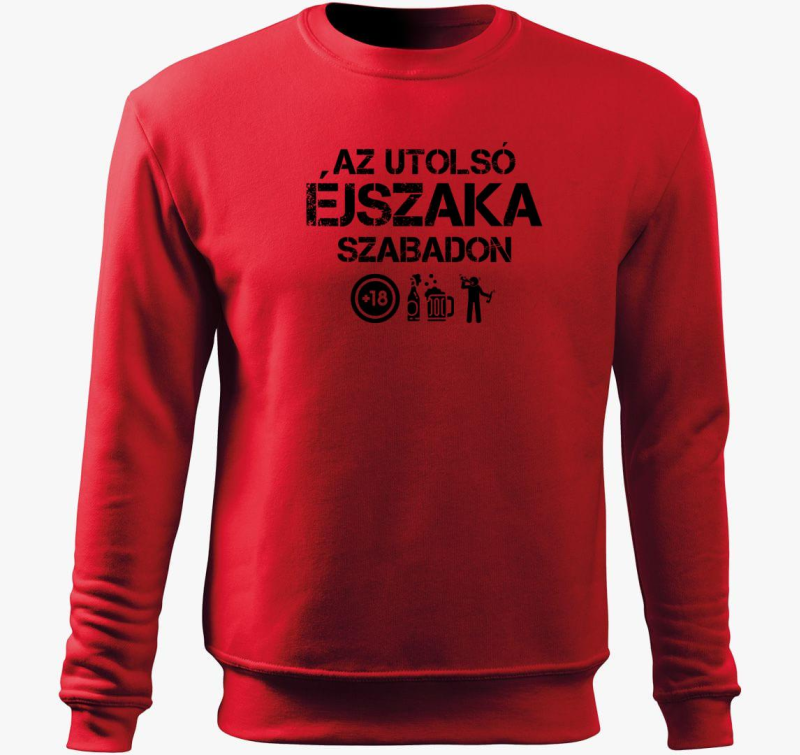 Az utolsó éjszaka szabadon belebújós pulóver